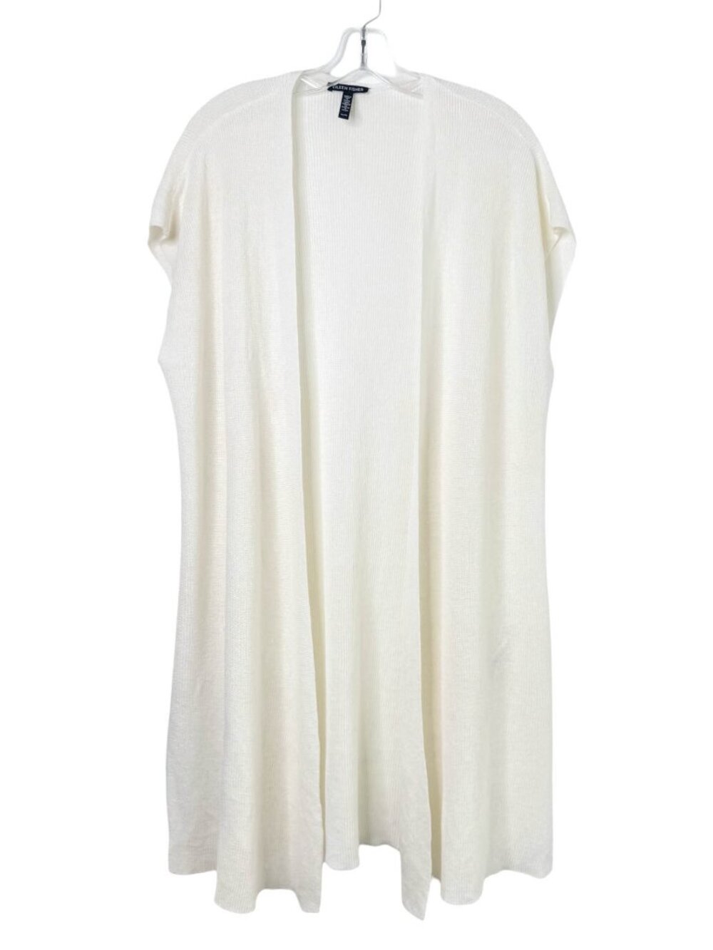 Eileen Fisher Linen Sleeveless Duster Cardigan